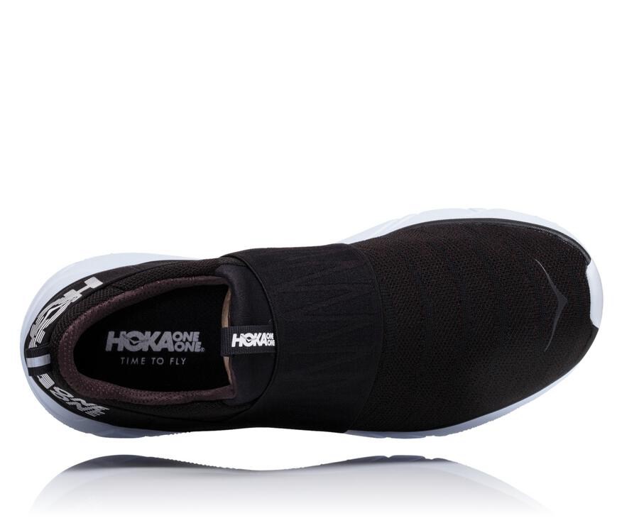 Hoka One One Hardloopschoenen Dames - Hupana Slip - Zwart/Wit - LR2073481